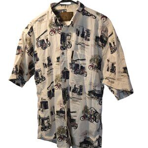 GUC Men's North River M shirt motorcycles garage gas service station button up